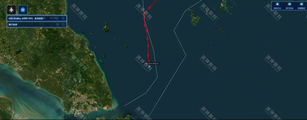 美國海軍「尼米茲號」航空母艦16日仍在新加坡附近南海海域執行任務。 圖：翻攝「X」@SCS_PI