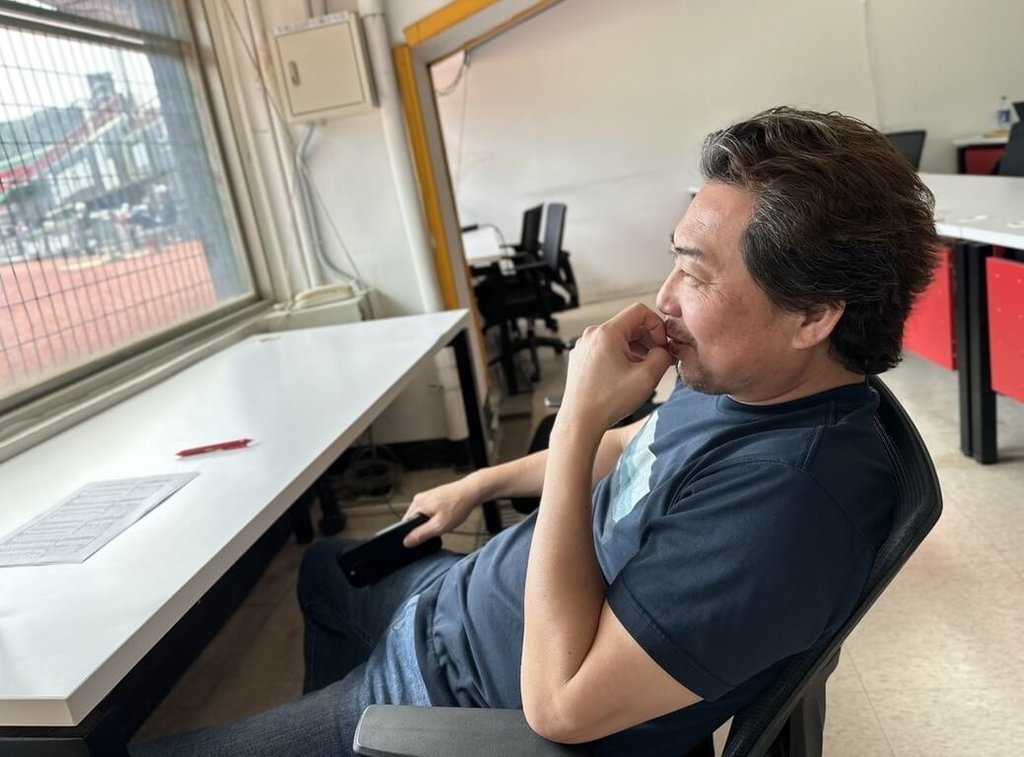 中華職棒統一7-ELEVEn獅隊總教練林岳平（圖）16日出席中職新人測試會，直言以球隊現況來看偏向選投手，但還是要跟目前的陣容比較。（中華職棒提供）中央社記者謝靜雯傳真  114年6月16日