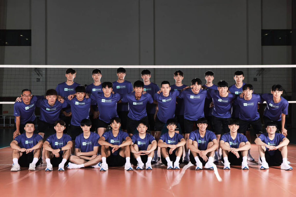 亞洲男子排球國家盃17日在巴林麥納瑪開打，以德國世大運為主體的台灣男子排球隊，將於18日首戰菲律賓目標要闖進4強。（中華民國排球協會提供）中央社記者黎建忠傳真 114年6月17日