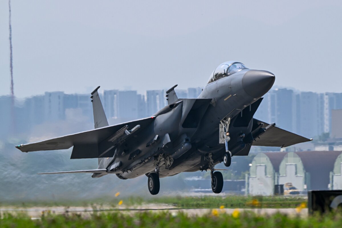 韓國空軍F-15K「猛鷹」戰機。 圖：翻攝「X」@INDOPACOM