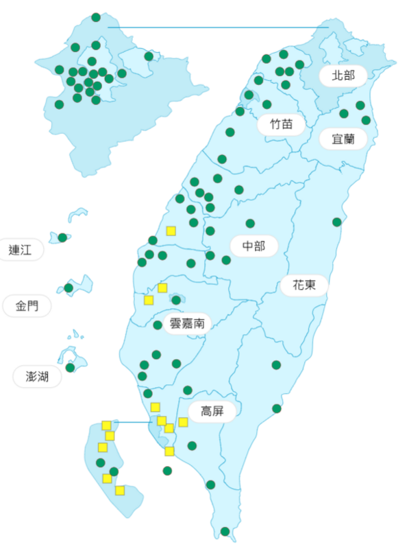 環境部公布各地空氣品質概況。 圖：環境部提供