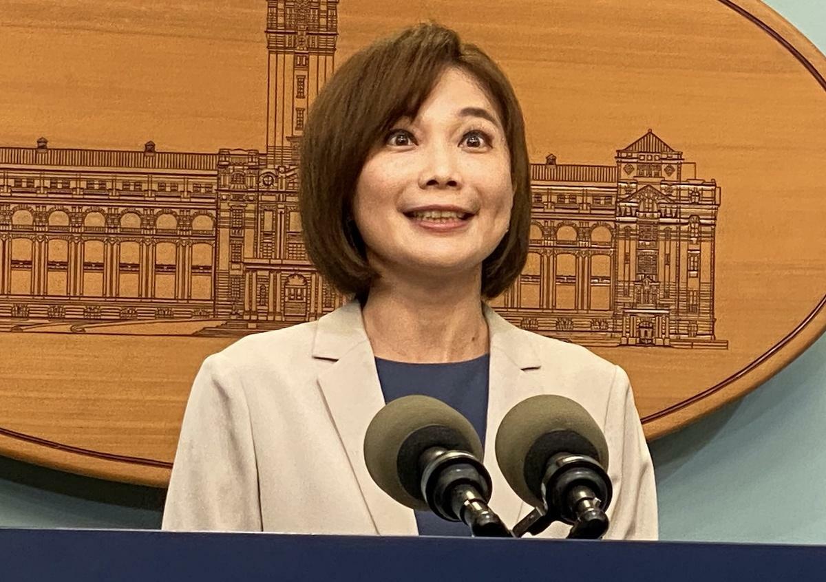 總統府發言人郭雅慧 圖：林朝億/攝