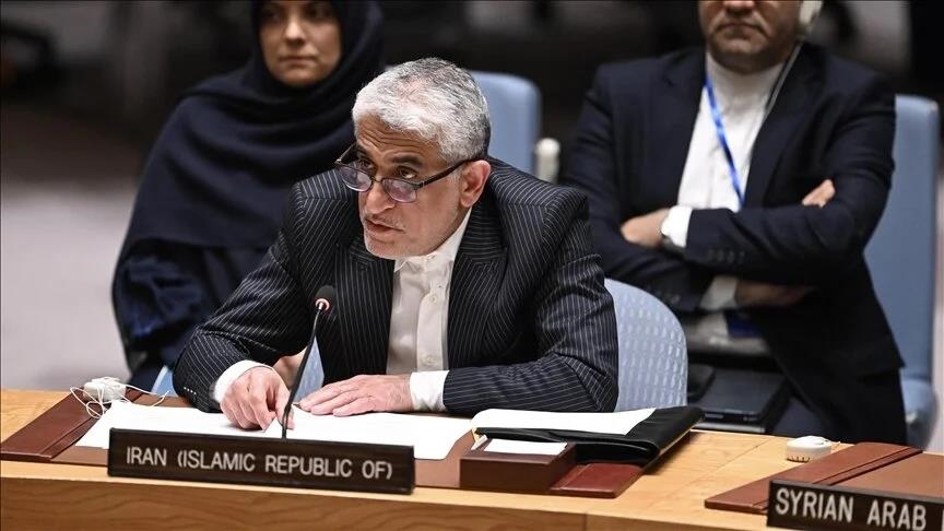 伊朗駐聯合國大使伊拉瓦尼（Amir Saeid Iravani）今日要求聯合國召開聯大「緊急特別會議」。 圖：擷自Radio Suara Surabaya 的 X