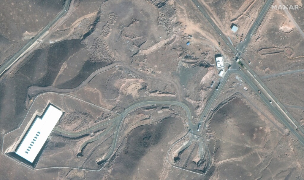 福爾多核設施6月20日衛星照。（Maxar Technologies/Handout via REUTERS）