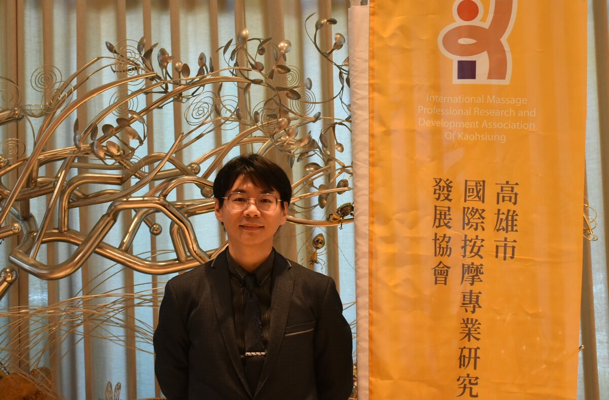 高雄市國際按摩專業研究發展協會創會理事長潘竪涵。 圖：孫家銘攝