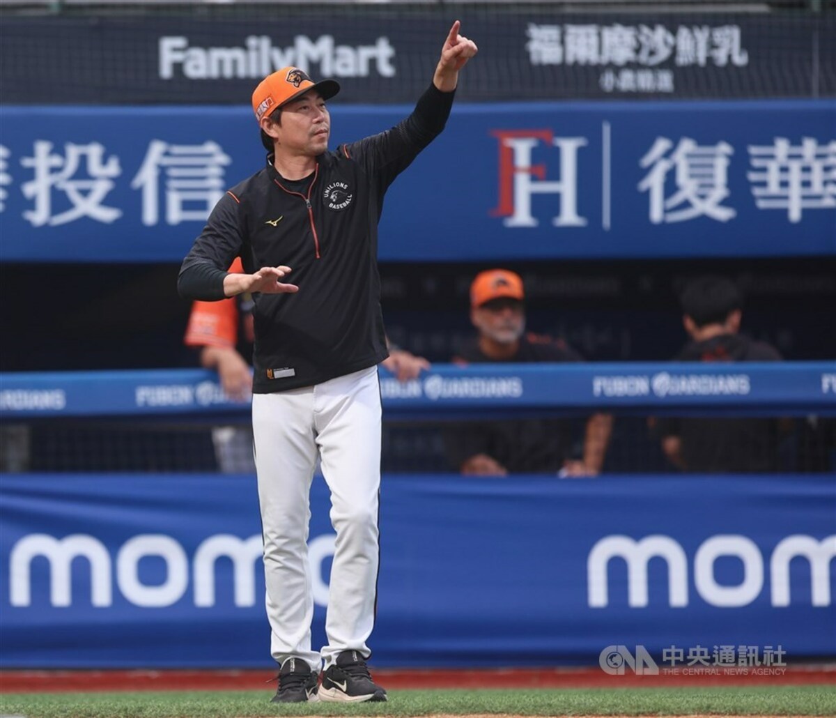 中職統一7-ELEVEn獅隊目前為止本季有43場比賽由洋投擔任先發、為6隊最多，總教練林岳平（圖）仍希望找出穩定的本土先發輪值。（中央社檔案照片）