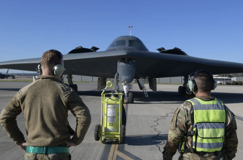 美軍 B-2 轟炸機。 圖：擷取自《騰訊網》