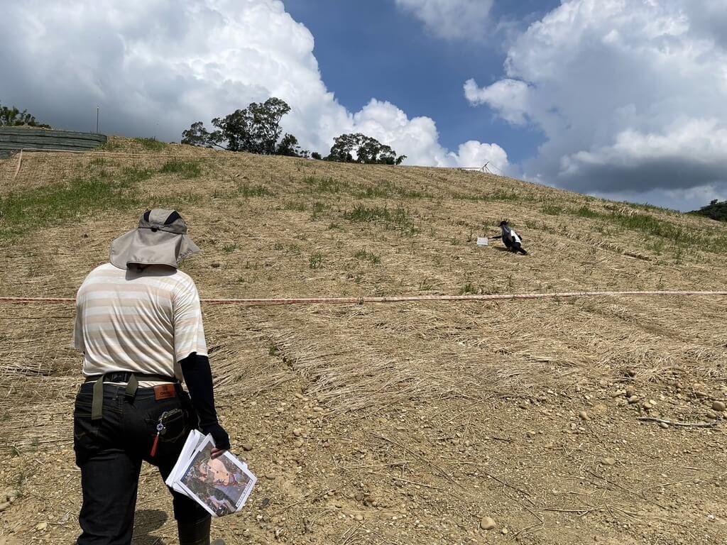 高雄大樹區和山光電案引發爭議，橋頭地檢署分案深入追查，日前由承辦檢察官與水利局水保人員勘察現場，查明廠商是否有違反水土保持計畫致生危害水土流失情形，並調閱相關資料以釐清案情。（橋頭地檢署提供）中央社記者張已亷傳真  114年6月25日