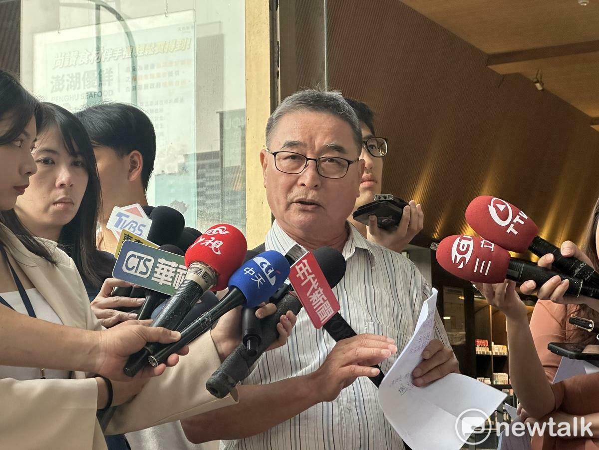 陳茂松強調，林岱樺絕對不會貪污助理費。 圖：高逸帆／攝