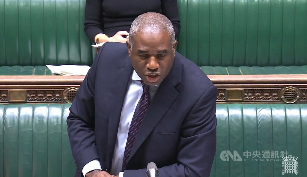 英國外交大臣拉米24日在國會報告政府對中關係全面盤點（China audit）重點結論，重申無法簡化看待中國和英中關係。 圖：中央社提供