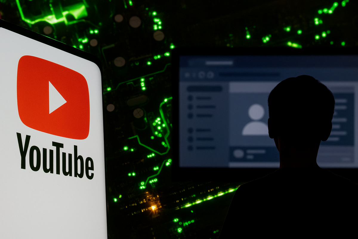 YouTube自7月22日起調高直播年齡門檻，未滿16歲須有成年人陪同方可開播。 圖：ChatGPT AI 生成 / 曾郡秋 製