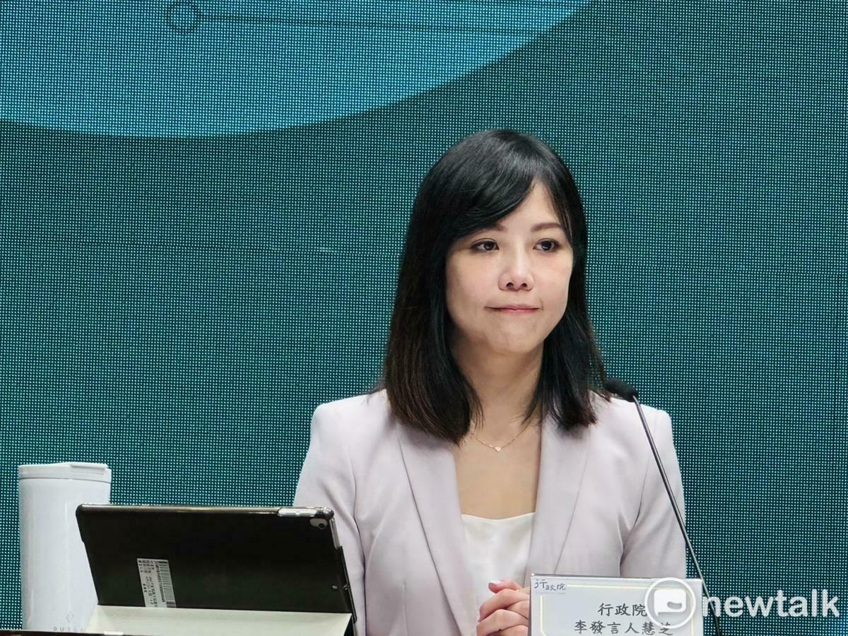行政院發言人李慧芝。 圖：謝莉慧/攝