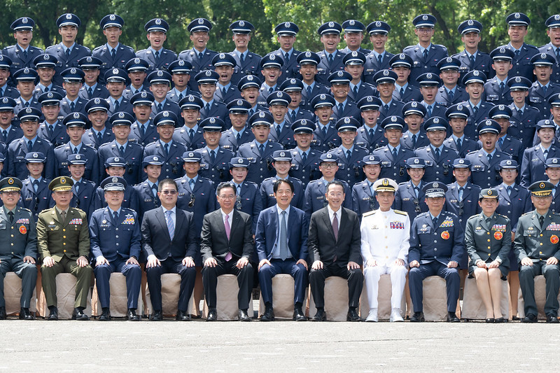 賴清德赴陸軍軍官學校出席「114年三軍八校院聯合畢業典禮」。 圖：總統府提供