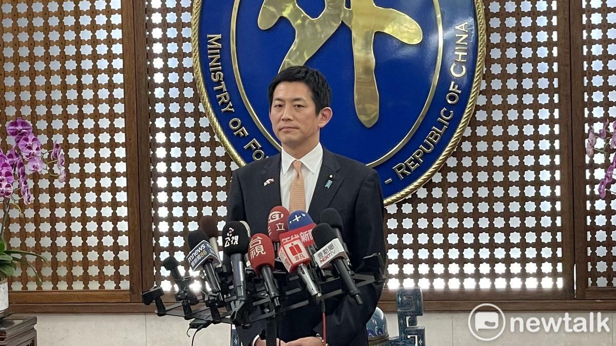 日本前經濟安全主管大臣小林鷹之眾議員來台訪問。 圖：高逸帆／攝