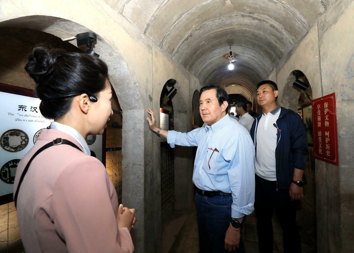 前總統馬英九訪中期間，再次談及個人兩岸主張。 圖：馬英九基金會/提供