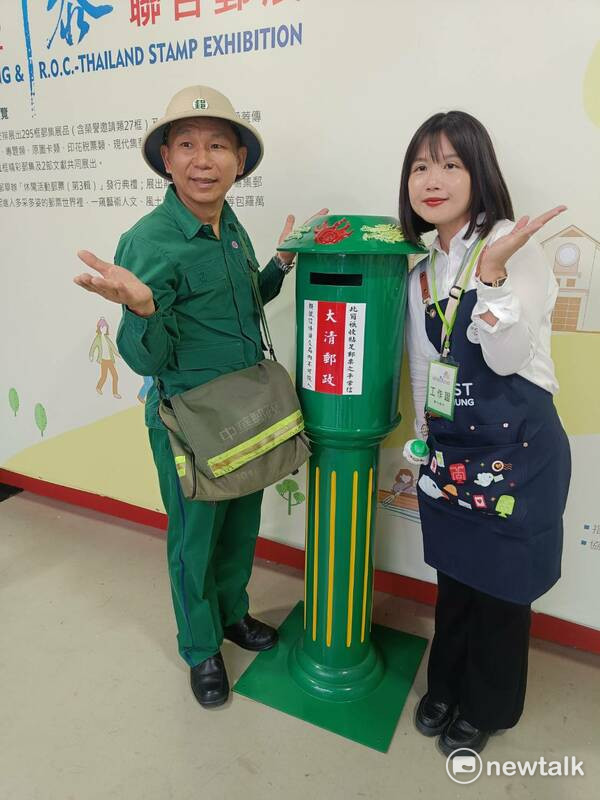 大清時期的郵筒造型。 圖：唐復年/攝