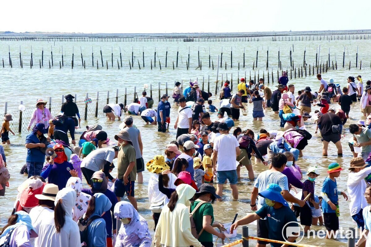 台南市政府觀光旅遊局與七股區公所共同辦理的年度暑假親子盛事「2025臺南七股海鮮節」，將於7月5日至8月17日熱鬧展開，活動內容豐富，包含深受民眾喜愛的《觀光赤嘴園挖文蛤體驗》。 圖：台南市政府提供