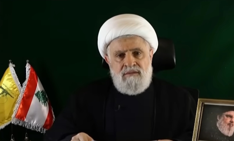 真主黨（Hezbollah）領袖卡西姆（Naim Qassem） 圖/截取自Al Jazeera English影片