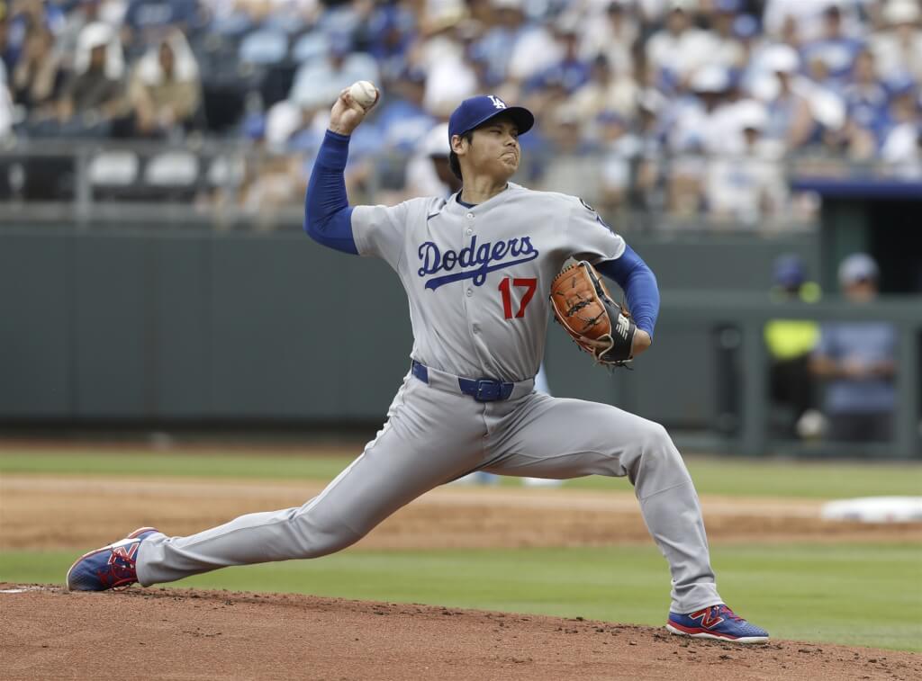 MLB洛杉磯道奇日籍球星大谷翔平。（共同社）