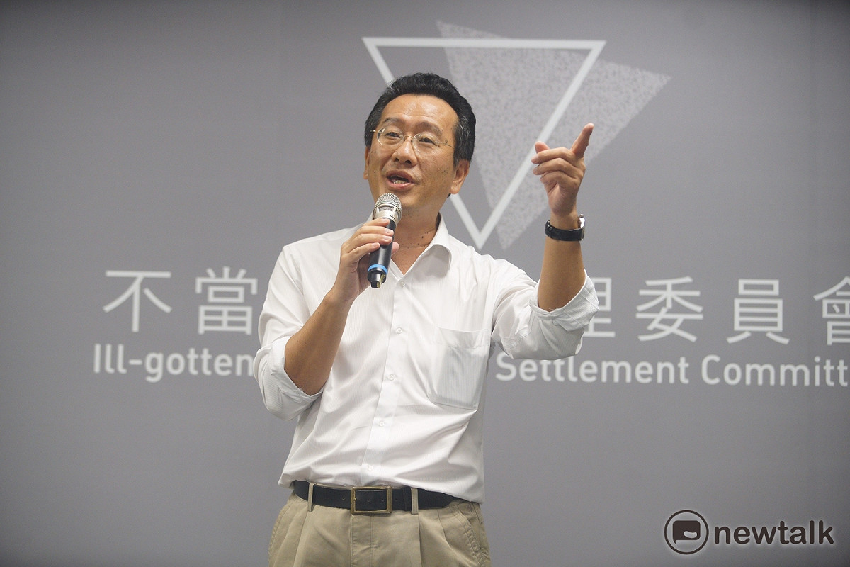 準金管會主委顧立雄今（6）天表示，金融監理從過去到現在，一直都存在「球員和裁判分不清楚的問題」。 圖：常日豪/攝