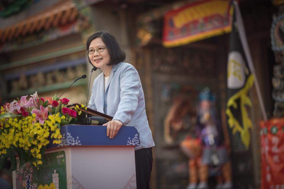 兼任民進黨主席的總統蔡英文27日表示，新南向政策應該用一般人聽得懂得語言說明。 圖：總統府資料照片