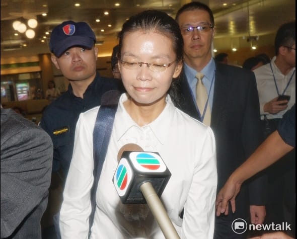 李凈瑜低調不願回答任何問題。 圖：新頭殼資料照片