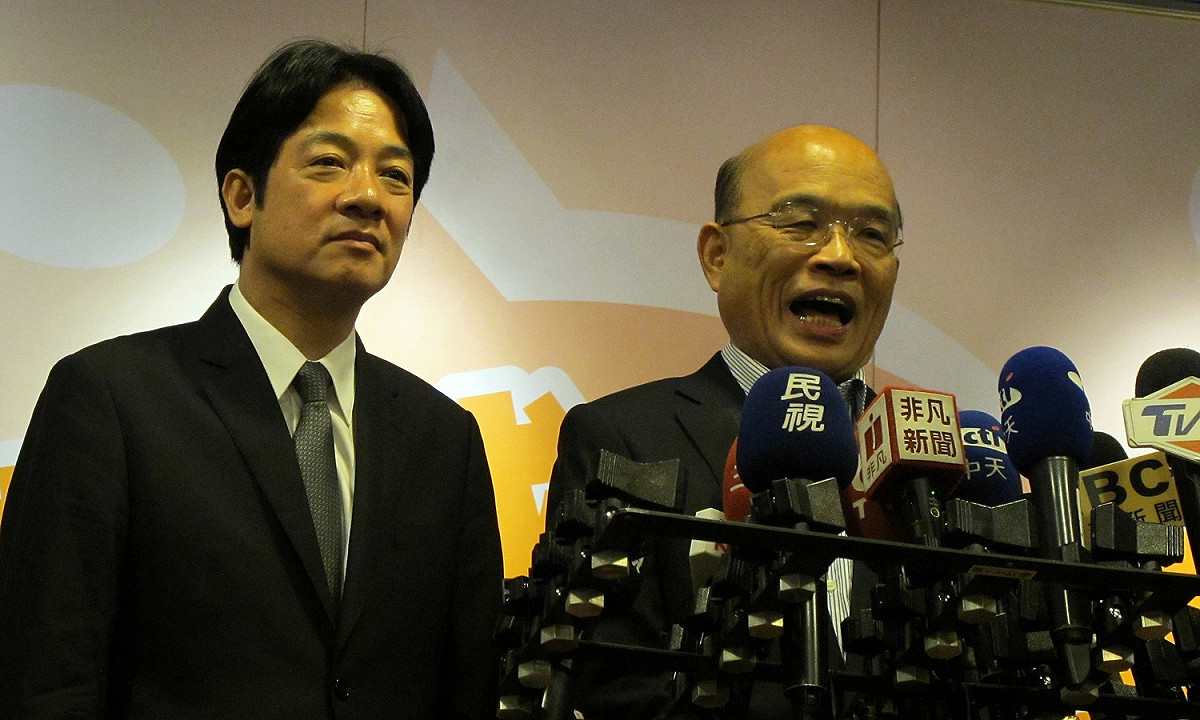 行政院長賴清德10日前往超越基金會拜會蘇貞昌。 圖：林朝億/攝