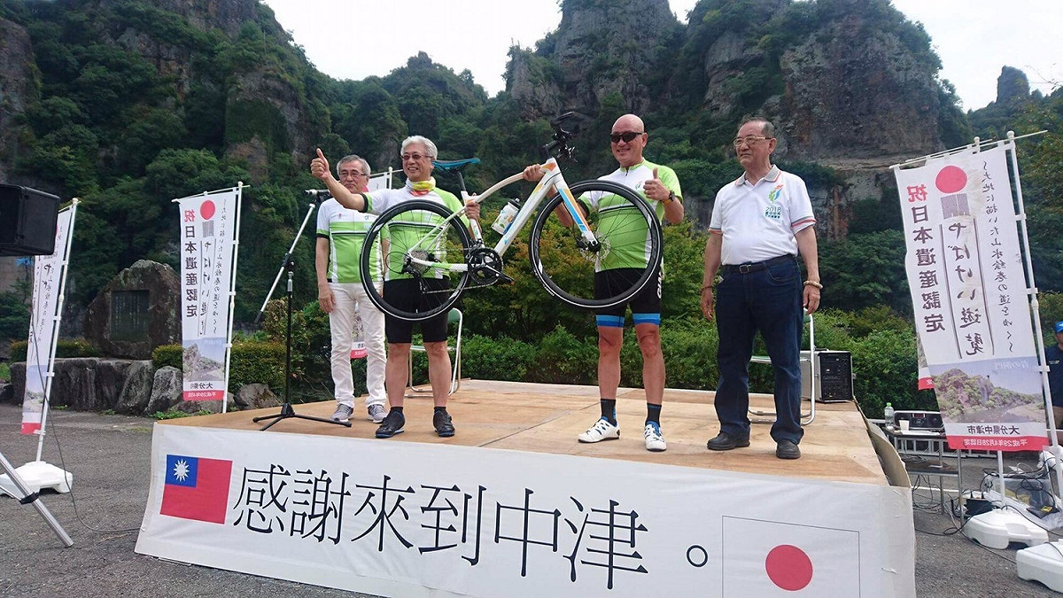 中津市長奥塚正典說，這次台中訪問團為宣傳花博而來，下次換我們去台中參訪，提升兩地的友好關係。 圖：台中市政府/提供