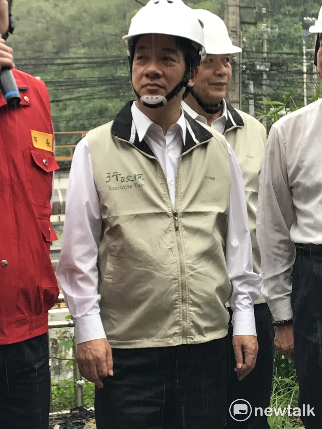 行政院長賴清德視察大武崙溪。 圖：周煊惠 / 攝