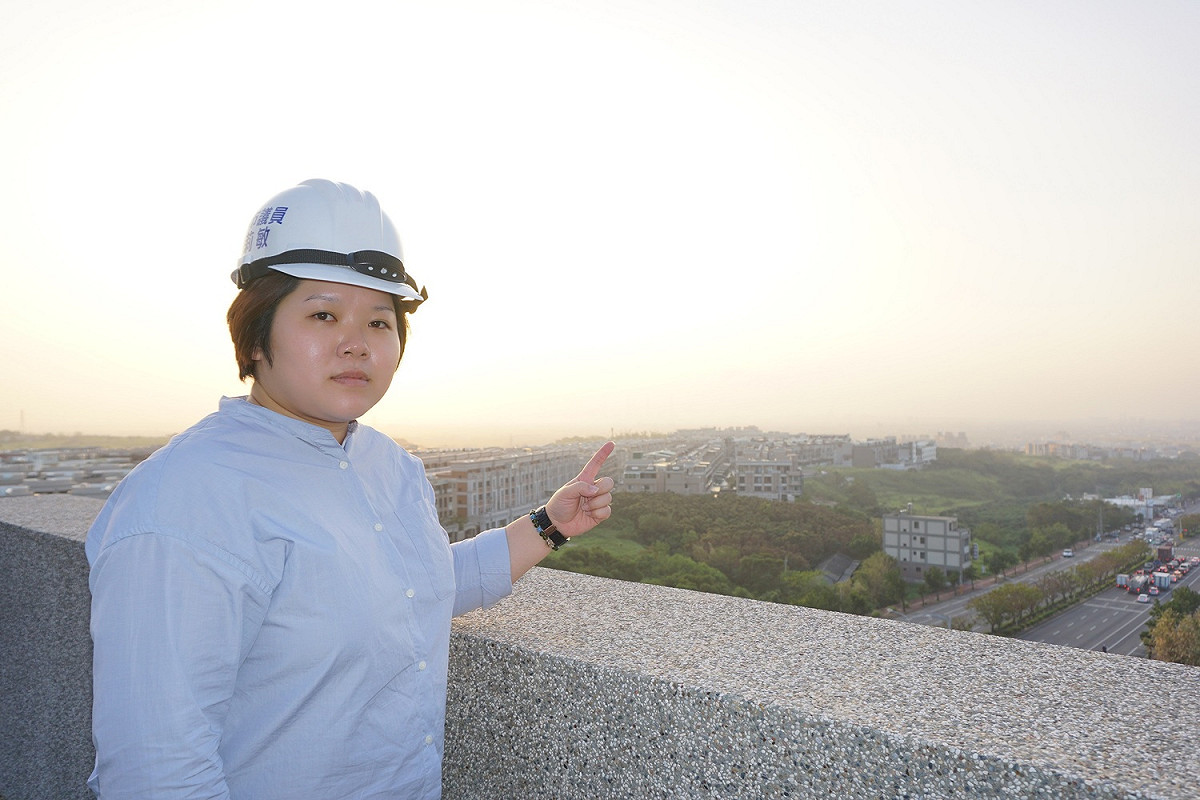 台中市議員顏莉敏指台中空汙情況嚴重，能見度不佳。 圖 : 顏莉敏辦公室/提供（資料照片）