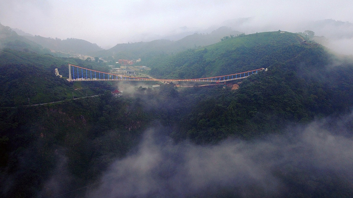 被譽為俯瞰雲嘉南平原無敵大景的梅太平雲梯下周六即將啟用。 圖 : 嘉義縣政府/提供