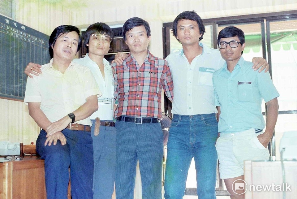 圖說：美麗島戰友。由左至右。黃昭凱、吳振明、許天賢、吳文賢、戴振耀。 戴振耀臉書