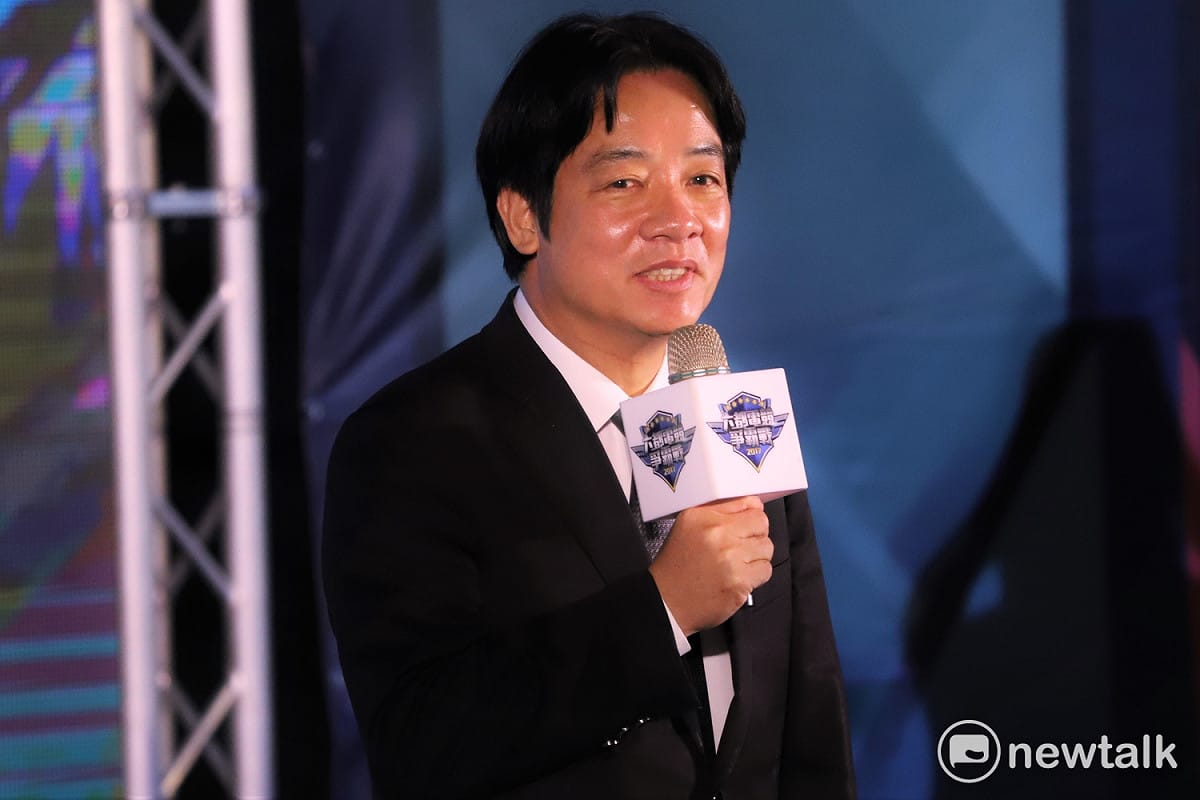 行政院長賴清德今（17）日下午出席六都電競爭霸戰總決賽頒獎。 圖：朱泓任/攝