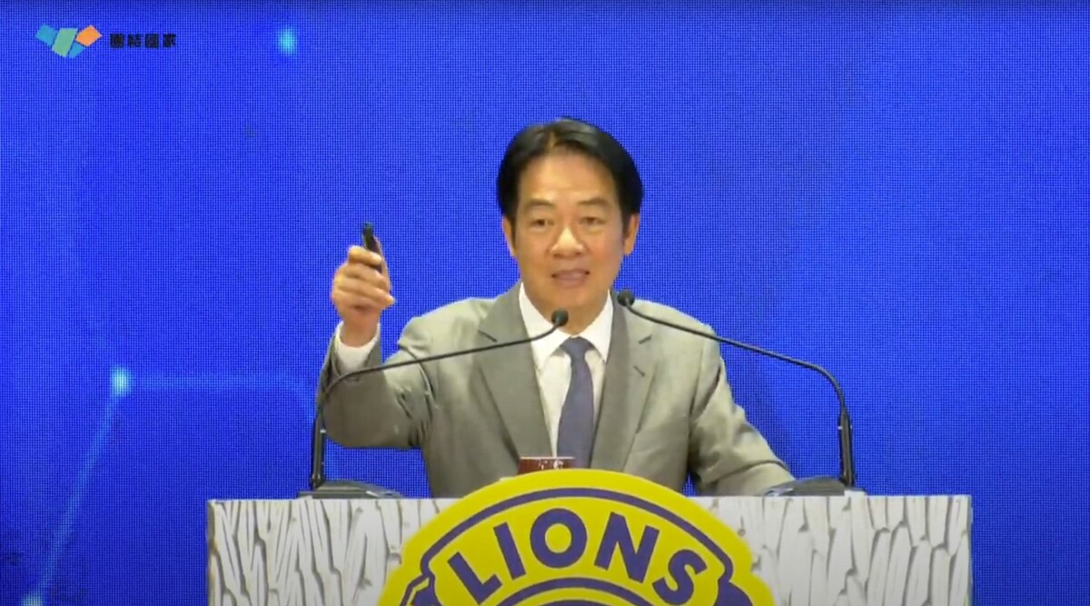 總統賴清德於新竹發表「團結國家十講」的第三講。 圖：擷取自賴清德Youtube頻道