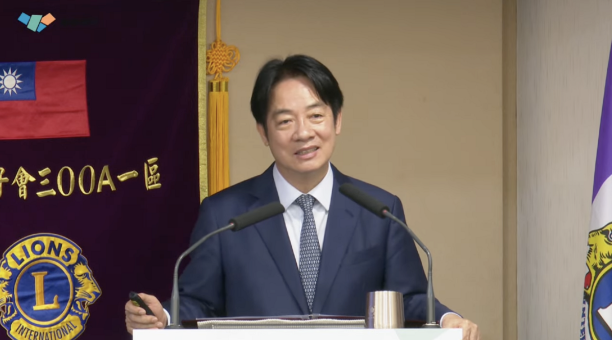 總統賴清德今天進行「團結國家十講」第四講。 圖：翻攝自賴清德YT