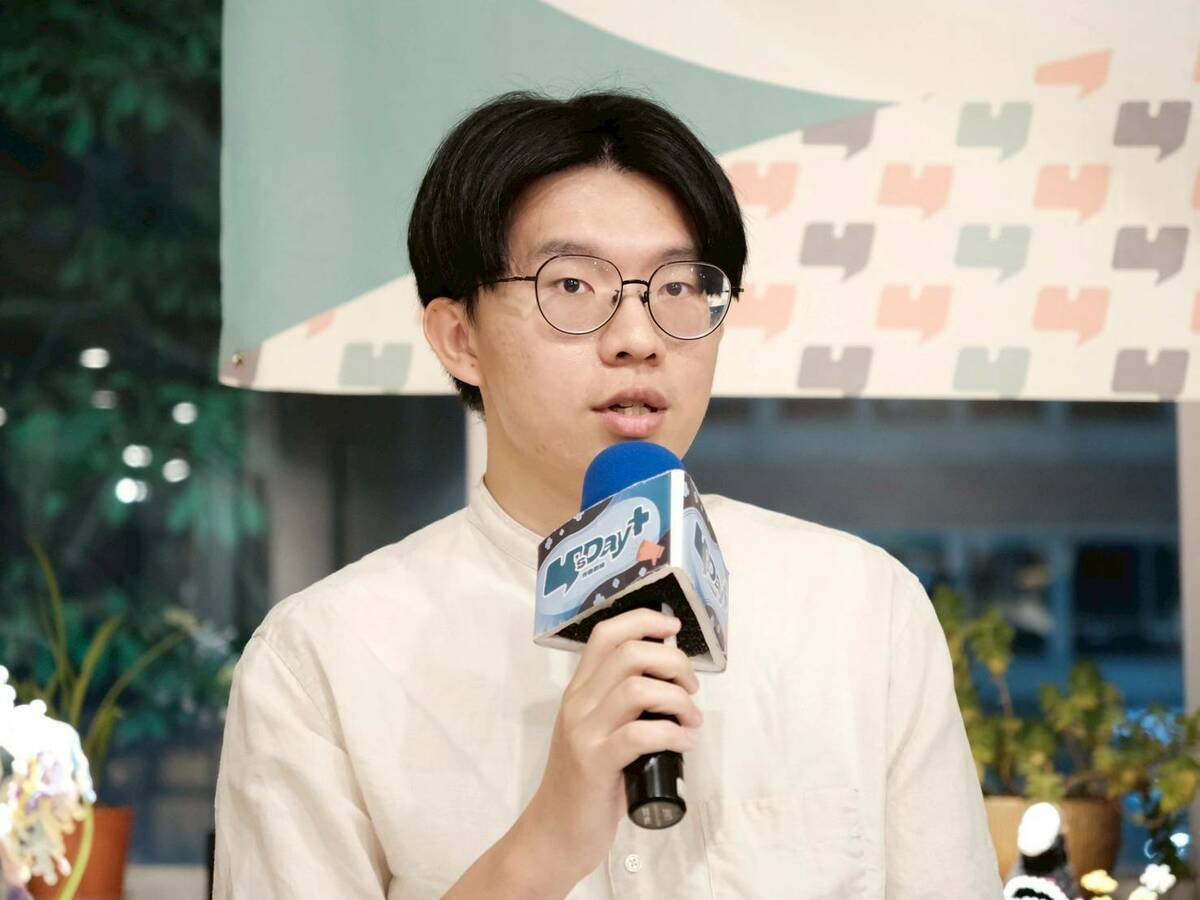 台灣移民青年倡議陣線協會（移青陣）常務理事劉俊良。 圖：Y’s Day「週三青年日」提供