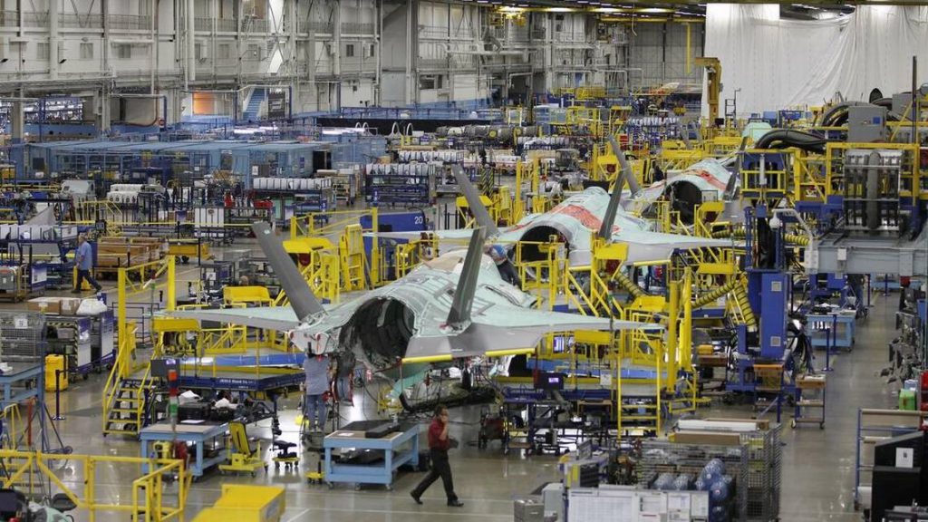 美國國防工業洛克希德馬丁公司（Lockheed Martin）F-35 戰機工廠。  圖／Lockheed Martin