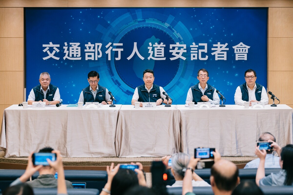 交通部長陳世凱今日主持道安記者會。 圖：交通部／提供