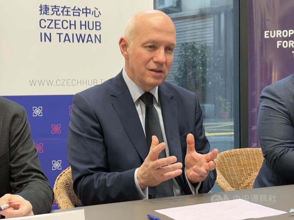 捷克參議院外交、國防暨安全委員會主席費雪。（中央社檔案照片） 圖：中央社提供