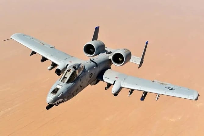 美軍A-10攻擊機。 圖 : 翻攝自軍武大V
