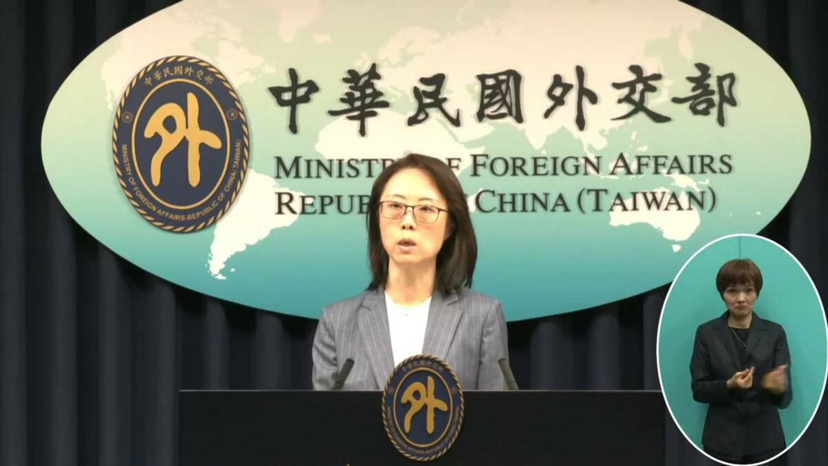 外交部副發言人陳怡君。 圖：翻攝自外交部YT