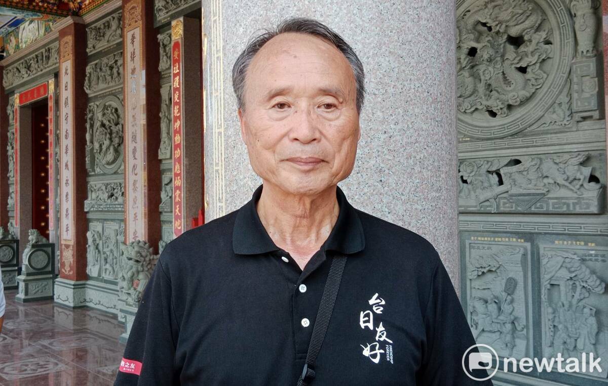 高木義去年七月來高雄自願做保安堂志工，希望為台日友好做點事。 圖：孫家銘攝