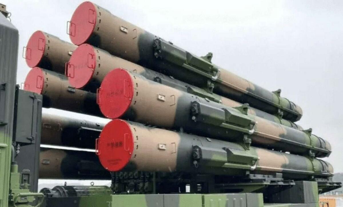 一位中國軍事專家也認同美國智庫的觀點，認為即使中國向伊朗提供軍火，也只可能是防空系統類的武器。圖為中國紅旗-9 中遠程防空導彈。 圖:翻攝自 X 帳號 @nexta_tv