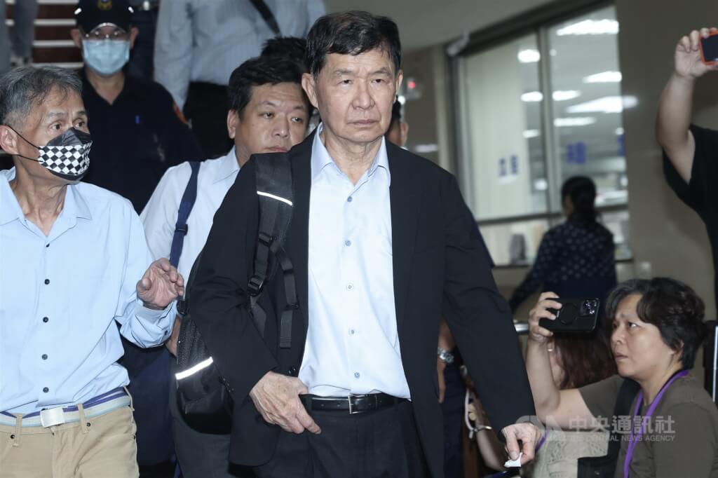 前台北市副市長彭振聲（前中）。（中央社檔案照片）