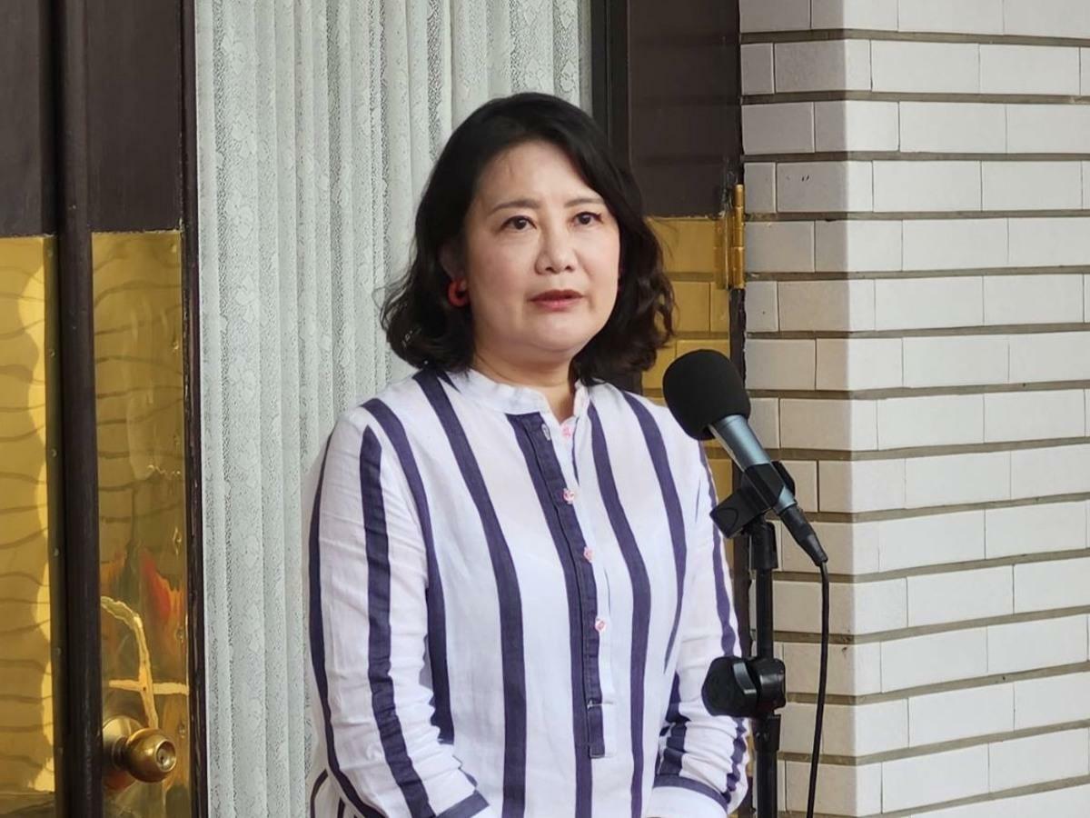 民進黨團幹事長吳思瑤今日再度批評，民眾黨團總召黃國昌毫無司法專業、高度。 圖：蕭依岑/攝