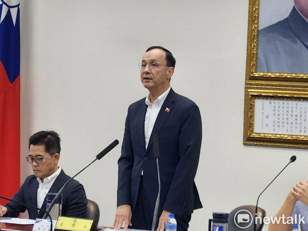 國民黨主席朱立倫。 圖：黃建豪/攝
