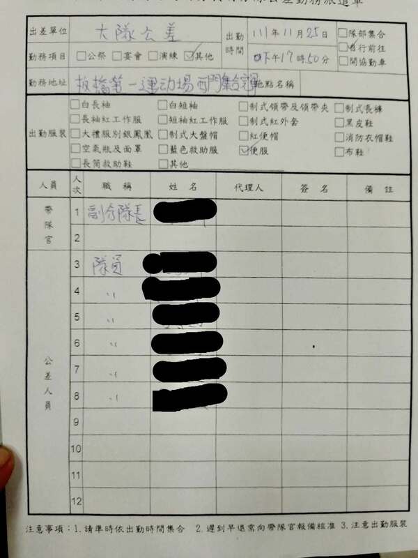 新北消防局爆動員反罷免還甩鍋，李宇翔再爆基層提供新證據。 圖：翻攝自李宇翔臉書