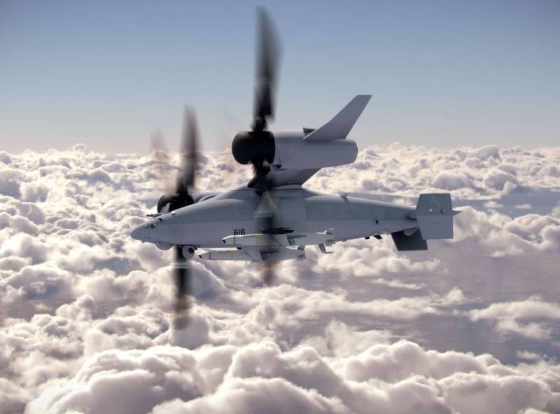 貝爾公司先前推出的V-247「警惕」（Vigilant）無人傾轉旋翼機。 圖：翻攝貝爾公司官網