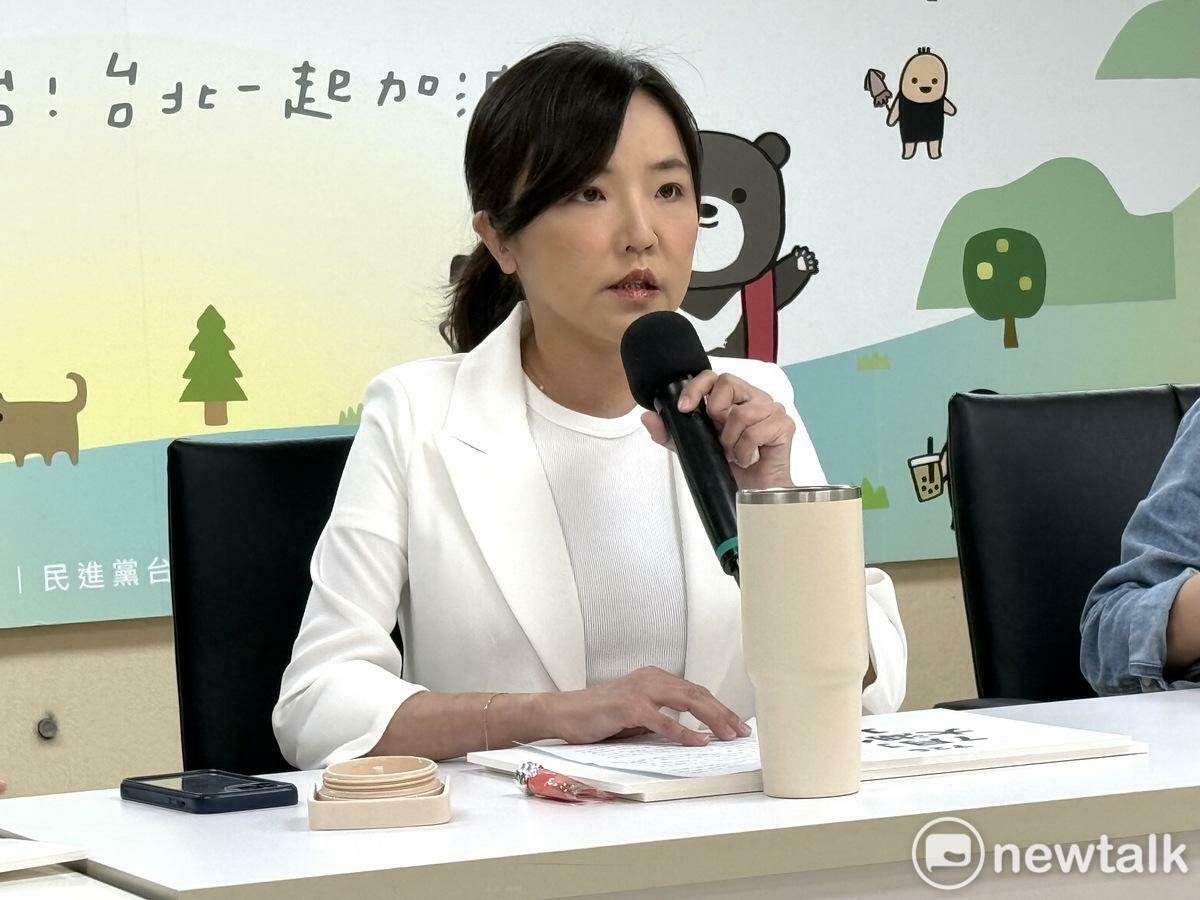 民進黨台北市議會黨團總召陳慈慧。 圖：周煊惠 / 攝（資料照）