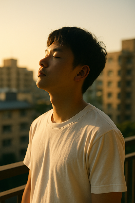 張家銘指出，早晨的陽光是啟動人體健康節奏的關鍵，然若生理時鐘若亂了，恐引發情緒、睡眠與代謝混亂，甚至增加癌症風險。 圖：ChatGPT AI生成 / 曾郡秋 製作